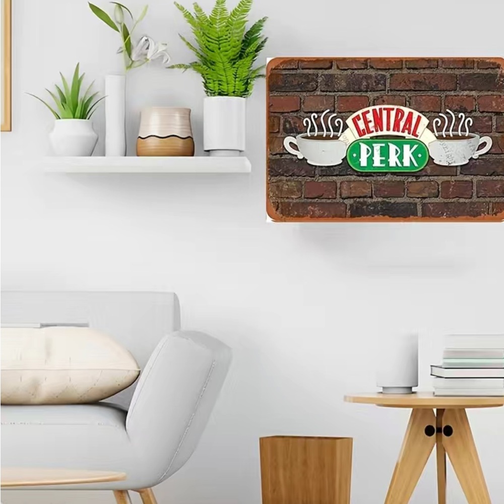 Central Perk FRIENDS Metal Sign - Nearly 8x12inch Guage Steel - Picture 7 of 7